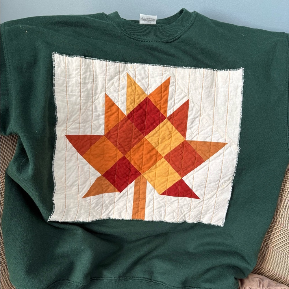 Patchwork crewneck - image 2
